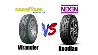 Tire Comparison Goodyears Wrangler vs Nexens Rodian [upl. by Rooker]