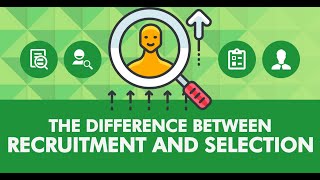 difference between recruitment and selection l meaning l the key difference [upl. by Ericka618]