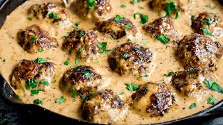 How to make Swedish Meatballs  Homemade Ikea Meatballs [upl. by Staal]