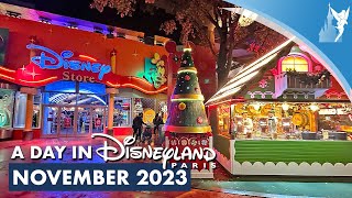 📅 A Day in Disneyland Paris NOVEMBER 2023 [upl. by Ilarrold841]