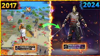 2017 সালের Hacker Vs 2024 সালের Hacker Id 😱  Free fire Hacker 2017 Vs 2024A3A5A6A7J2J5J7S5 [upl. by Artenak]