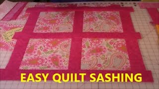 Quilt Sashing Lesson 1  The Sewing Room Channel [upl. by Schear]