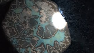 Utah Septarian Nodule cut reveal and UV [upl. by Nirek119]