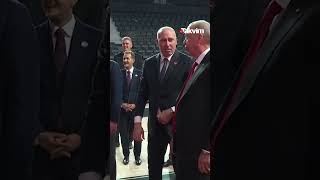 🏀 Başkan Erdoğan Basketbol Gelişim Merkezinde parkeye inerek basketbol oynadı [upl. by Yenahs]