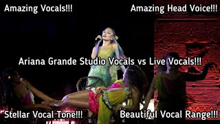 Ariana Grande Studio Vocals Vs Live Vocals [upl. by Essam]