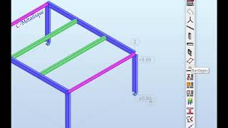 Mini projet 1 Plancher Métallique  dimensionnement dacier sur Robobat comparaison CM66 et EC3 [upl. by Idhem657]