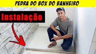 Como colocar a pedra do box do banheiro de forma fácil [upl. by Combe]