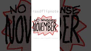 no nonsense november flipnote animation 3ds [upl. by Aynuat]