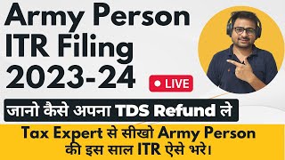 Army Person ITR Filing Online 202324  ITR 1 Filing Online 202324 Army Person  ITR For Defence [upl. by Barolet209]