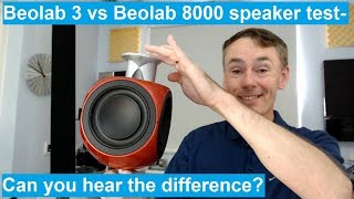 Bang and Olufsen Beolab 3 vs Beolab 8000 Speaker test and demo with music from Marvel [upl. by Hein]