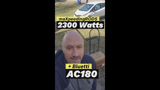 maXpeedingRODS 2300 watts  Bluetti AC180 [upl. by Warrick]