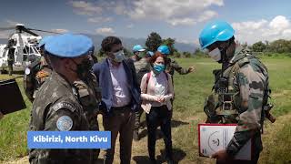 NorthKivu MONUSCO Force Commander Costa Neves visits Lubero Nyabiondo and Kibirizi [upl. by Rofotsirk]