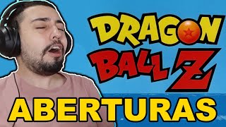 Reagindo a TODAS as aberturas de DRAGON BALL [upl. by Corabelle]