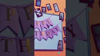 Birthday decoration ideas at home 🥳🎂 [upl. by Retsim]