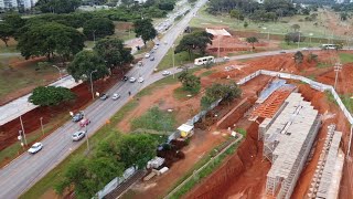 Drone mostra a evolução da obra na EPIG  Desvio na EPTG  230424 [upl. by Etteval572]