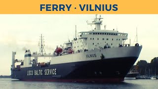 Arrival of ferry VILNIUS Travemünde Lisco Baltic Service [upl. by Thury]