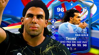 96 Greats of the Game Hero Tevez Player Review  EA FC 24 [upl. by Omrellig335]