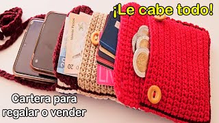 quot¡Aprende a tejer una hermosa cartera tejida a crochet en minutos ¡Tan fácil que te sorprenderásquot [upl. by Aronal]