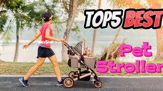 Top 5 Pet Strollers for 2024  Best Pet Strollers for Dogs amp Cats [upl. by Zipporah]