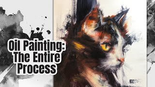 Cat Abstract Oil Painting [upl. by Orecic]