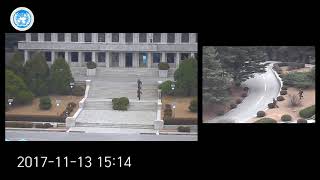 Dramatic video shows escape shooting of North Korean defector [upl. by Ogeid889]