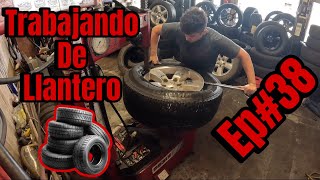 Trabajando de Llantero  Working at a tire shop  llantero  Ep 38 youtubeshorts [upl. by Abocaj43]