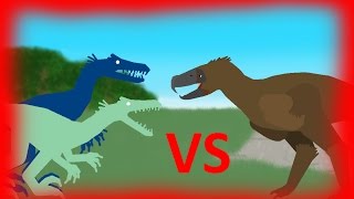 Dinosaurs Cartoons Battles Kelenken vs Velociraptors [upl. by Ranip]