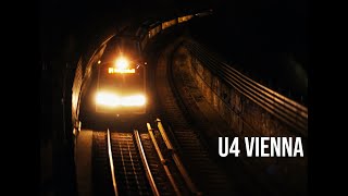 U4 UBahn  back with CAM to Vienna [upl. by Dave]