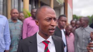 CCC deputy spoke person Gift Ostallos Siziba speaks after Job Sikhala trial postponed [upl. by Hceicjow]