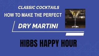 How to make the Perfect Dry Martini Tanqueray Gin amp Noilly Prat Blanco Vermouth Classic Cocktail [upl. by Atteuqnas]