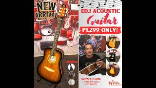 EDJ Acoustic Guitar is now available on hand [upl. by Ardnalak]