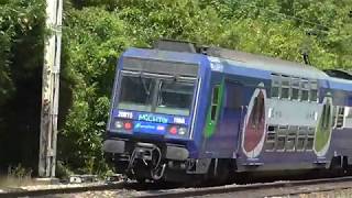 Z5600 et Z20500  Départ de la gare de Savigny sur Orge sur la ligne C du RER [upl. by Deonne]