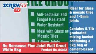 Screwfix No Nonsense Fine Joint Wall Grout White 5kg [upl. by Lowney]