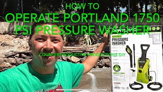 How to Harbor Freight Portland electric 1750 psi pressure washer [upl. by Ahsiekel]