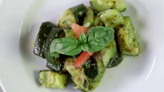 Roasted Zucchini and Pesto Recipe [upl. by Ajim]