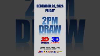 Lotto Result Today 2PM Draw December 20 2024 PCSO EZ2 Swertres Draw  LRT PH shorts [upl. by Ttcos]