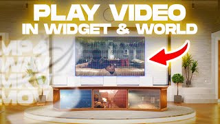 How To Play Video in Widgets amp 3D Space  Unreal Engine 5 Blueprint Tutorial Free Project Download [upl. by Anitan32]