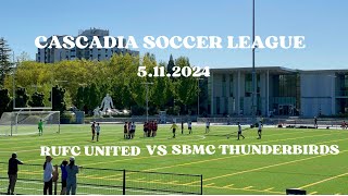 RUFC United VS SBMC Thunderbirds 21  Cascadia Soccer League  Richmond Soccer  51124 [upl. by Cleopatra704]