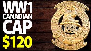 120  WW1 Canadian CEF 134th Battalion Cap Badge Tartan History  Military Antiques Toronto [upl. by Kerek685]