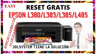 👉 ✅RESET EPS0N L380383385485 EN 3 SIMPLES PASOS💯 [upl. by Guthrey]