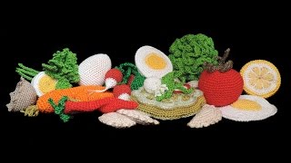 Lebensmittel für Kinderküche HÄKELN CROCHET Food [upl. by Roshelle235]