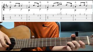 Here Comes The Bride Bridal Chorus  Easy Fingerstyle Guitar Playthrough Tutorial Lesson With Tabs [upl. by Rambert]