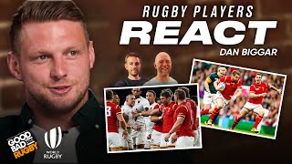 Dan Biggar Reacts To Wales v South Africa  Rugby Players React 3 [upl. by Tarsus]