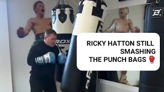 RICKY HATTON STILL SMASHING THE PUNCH BAGS 🥊💥🔥 [upl. by Lubin]