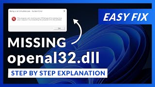 openal32dll Error Windows 11  2 Ways To FIX  2021 [upl. by Zelten259]