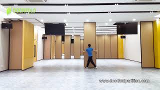 Doorfold Partition Wall for Hotel Meeting Room Operable Movable Sliding Folding Partitions Suppliers [upl. by Nosnar]