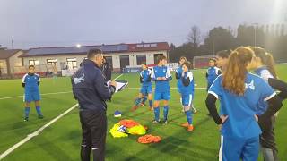 Under 15 Femminile allenamento al Centro Federale Territoriale FIGC di Sorbolo PR del 05112018 [upl. by Ashlin]