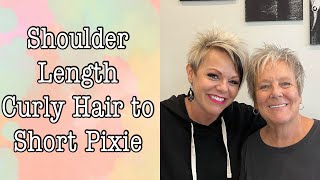 Shoulder Length Hairstyles  Curly to Very Short Pixie Cut for Women Over 60 [upl. by Cadmar500]