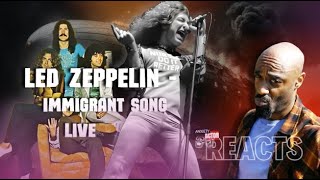 HipHop fan Reaction  Led Zeppelin  Immigrant Song Live 1972 [upl. by Ecirtap]