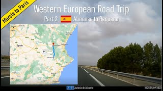 Almansa to Requena Spain Part 2 of Western European Road Trip [upl. by Atilrak]